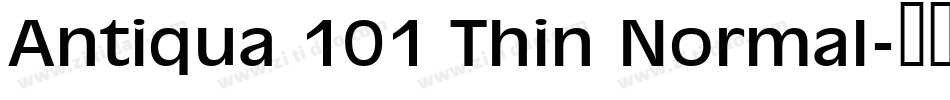 Antiqua 101 Thin Normal字体转换